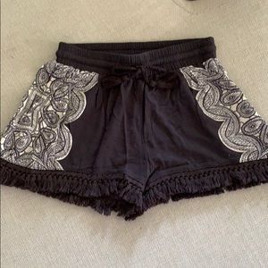 Bohemian Fringe shorts
